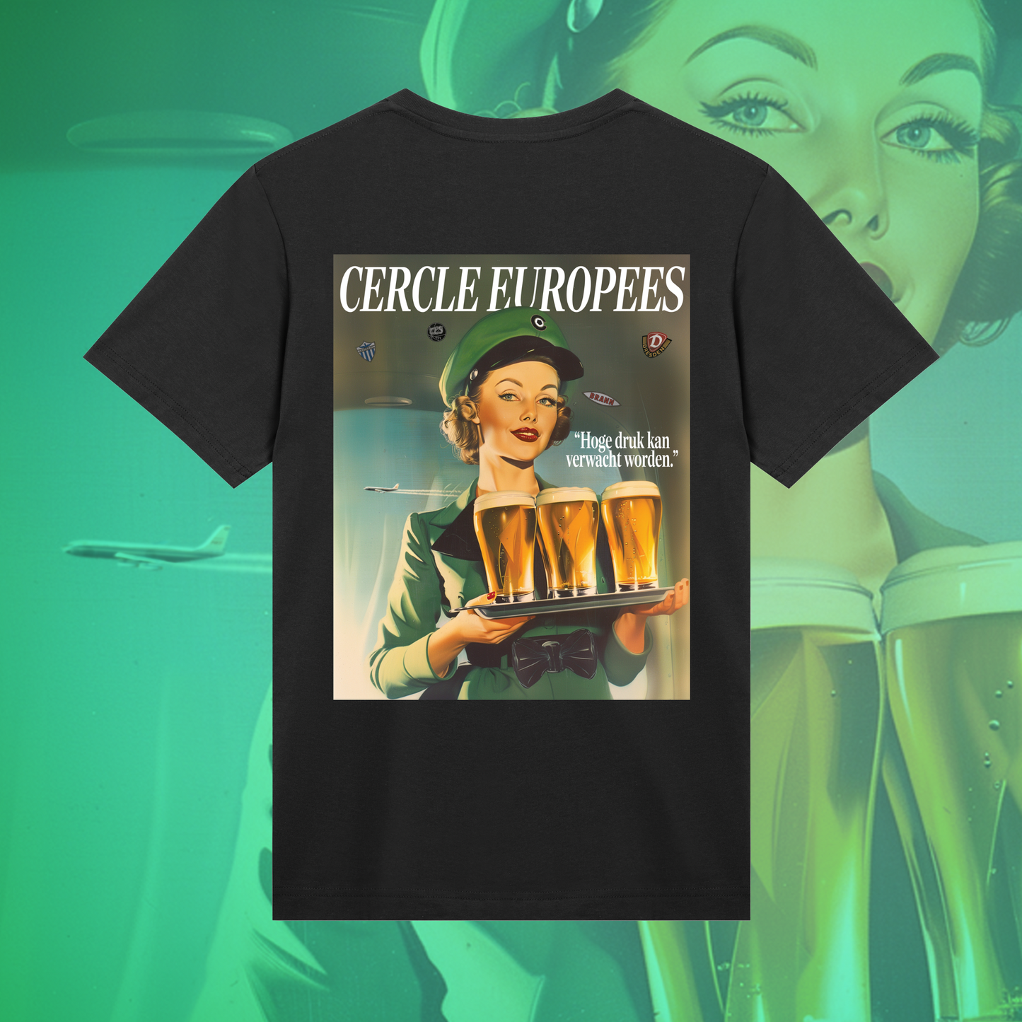 CERCLE EUROPEES TEE (ZWART)