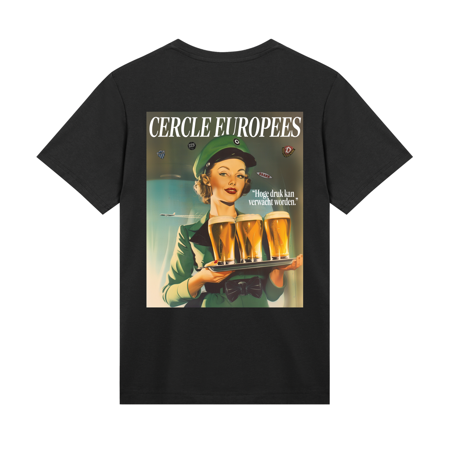 CERCLE EUROPEES TEE (ZWART)